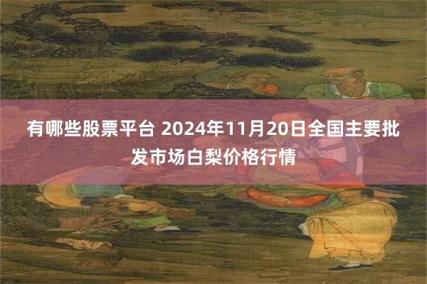 有哪些股票平台 2024年11月20日全国主要批发市场白梨价格行情